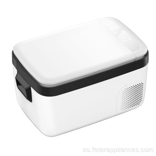 Refrigerador portátil de doble zona con compresor Danfoss, mini refrigerador refrigerador para exteriores, uso doméstico, blanco